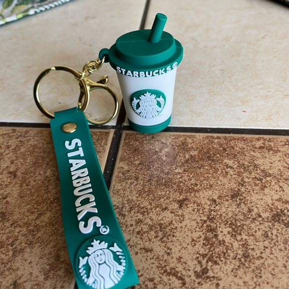 Starbucks Teal Keychain - Picture 2 of 2